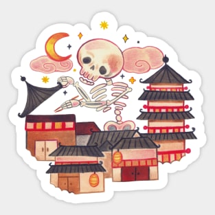 Gasha Dokuro's snack time Sticker